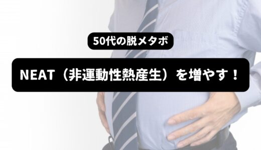 ニートを増やす！？運動なしで脱メタボを目指す方法【NEATの50代活用法】